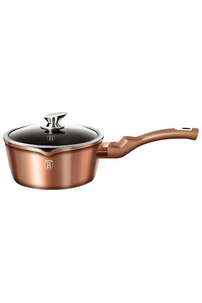 Berlinger Haus Marble Pot With Lid 16 Cm Rose Gold Metallic Line Berlinger Haus Bh 1524n
