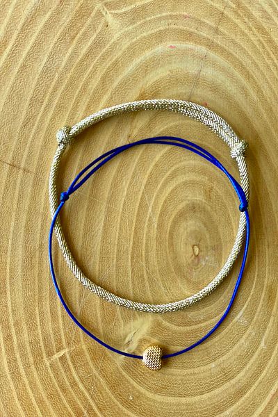 Shepidi 2-Piece Gold Rope and Heart-Shaped Anklet