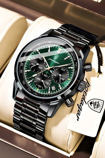 POEDAGAR 921 Luminous Chronograph Men's Wrist Watch