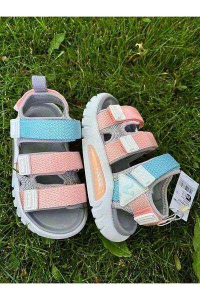 Vicco Size 26-35 Three Stripes Lightweight Non-Slip Sole Girls-Boys Sandals