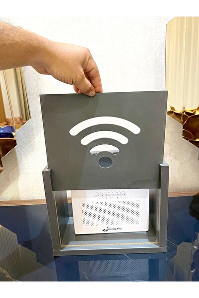 Mağaraahşap Modem Saklama Kutusu Wifi Saklama Kutusu Duvar Düzenleyici Antras...