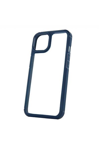 OEM Husa spate Color Shock pentru protectie Samsung Galaxy S24, cu rama albastra