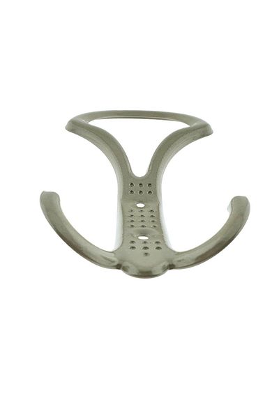 OEM Cuier metal pentru mobila sau perete, cu 3 agatatori, MOB-65501, 2 orificii, 160 x 92 x 40 mm, bej