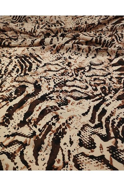 Kumaş Parça 50% Rayon 50% Viscose Moroccan Viscose in Coffee Cream Colors (Width 140 cm X Length 205 cm)
