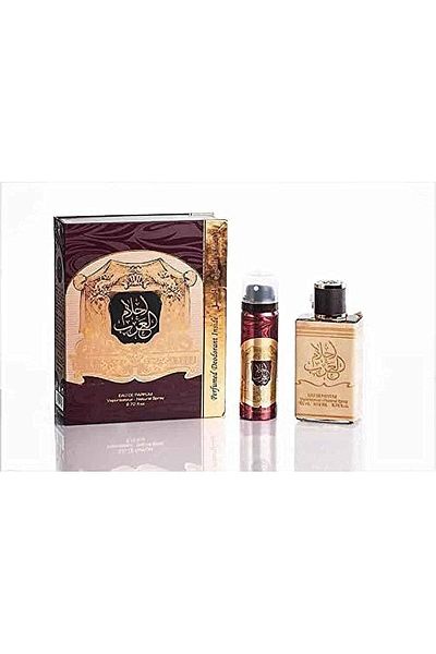 ARD AL ZAAFARAN Ard al zafraan Ahlam Al Arab Eau de Parfum - Unisex - 80 ml with Deodorant Spray Gift