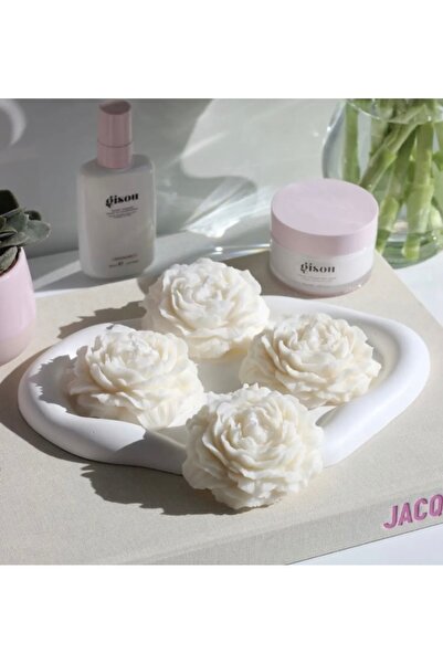 MUMARİKA Gül Dekorarif Şakayık Yüzen Mum ( 4 Adet )