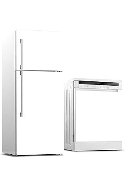 AMAZON TOHUM Refrigerator and Dishwasher White Goods Sticker Covering White Rek