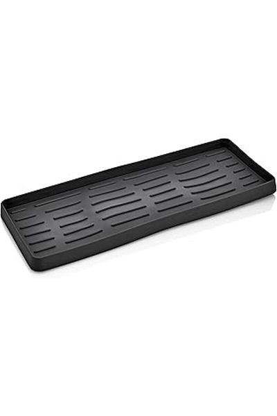 starnewstore ATA HOME Anthracite Silicone Soap Dish Organizer - 26X10 cm Βάση υγρού σαπουνιού