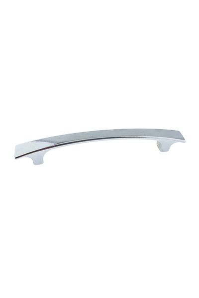 OEM Maner din metal pentru mobilier, lungime 125 mm, MOB-66360, argintiu