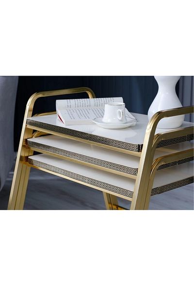 Desire Mirac coffee table, 3 pieces, stackable, metal