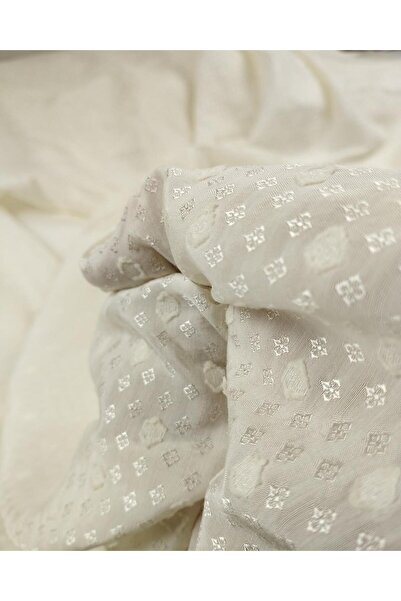 Kumaş Parça 68% bumbac 32% viscoză țesut în culoarea crem (lățime 150 cm x lu...