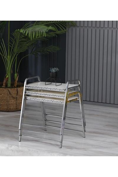 Desire Mirac coffee table, 3 pieces, stackable, metal