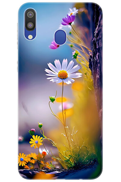 Ceppare Samsung Galaxy M20 (SM-M205F) Uyumlu Kılıf Desen Baskılı Silikon Papa...