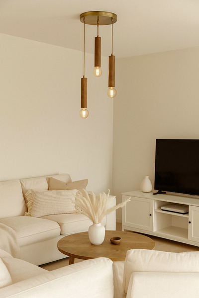 Onouqo Brera Modern 3'lü Rustik Retro Klasik Vintage Naturel Dekoratif Ahşap ...