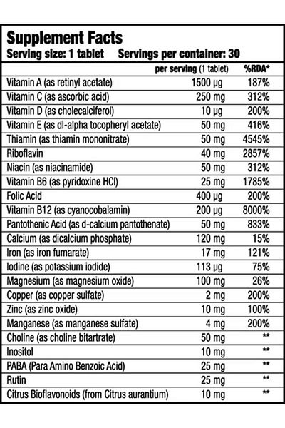 BiotechUSA Biotech Usa Vitabolic Sport Multivitamin Choline Inositol+Paba+Zinc- 30 Tablets