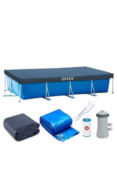 Intex Piscina Cadru Metalic 28274np, 450x220x84 Cm, 7.100 Litri, Cu Toate Accesoriile