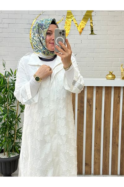 Meryemce Butik Special Design Organza Tulle Cap
