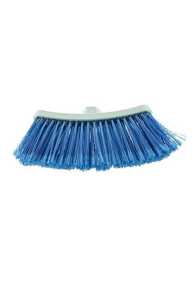 OEM Curved broom, dimensions 280 x 125 x 44mm, without handle, 90mm bristles, plastic, gray with blue