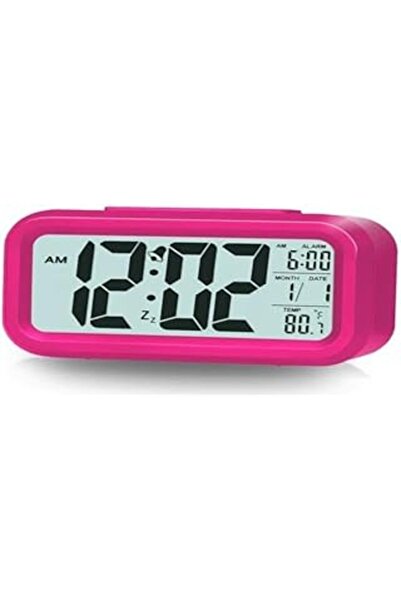 Genel Markalar Saec Akıllı Dijital Masa Saati Alarmlı Karalık Sesörlü Fotosel...