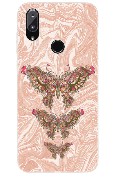 Vestel Venüs E5 Uyumlu Kılıf Desen Baskılı Silikon Kelebek Resim STK:552 CP-O...