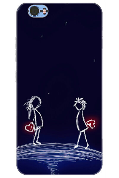 Vestel Venüs Z10 Uyumlu Kılıf Desen Baskılı Silikon Aşk Tasarım STK:306 CP-XW...