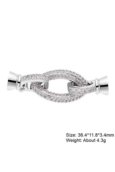 Choice As Photo White Gold Juya 18K Gold Plated Decorative Fasteners Connector Locks Pearls Clasps Accessor