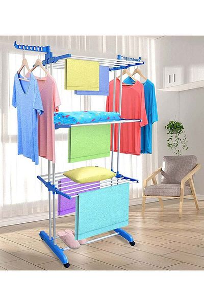 Generic Stainless Steel 3 Layers Clothes Hanger