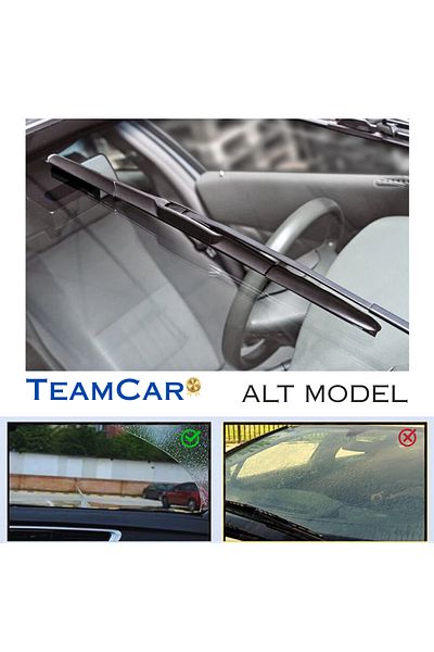 TEAMCAR ® Lamă ștergătoare hibridă de 22 de inci (550 mm) – Lamă silențioasă pentru mașină, prindere în J