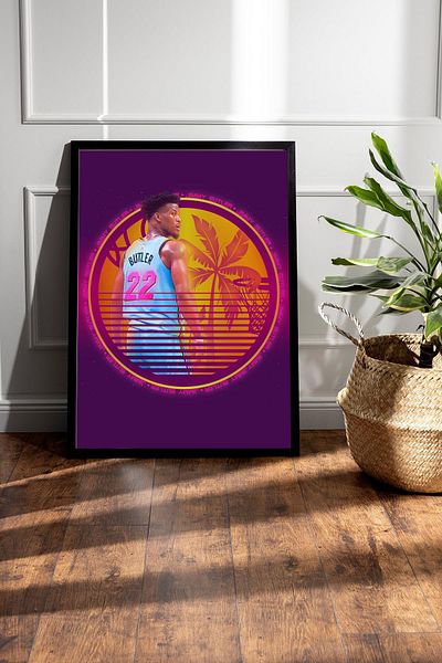 Saturn Pictură înrămată Jimmy Butler - Pictură poster NBA de baschet