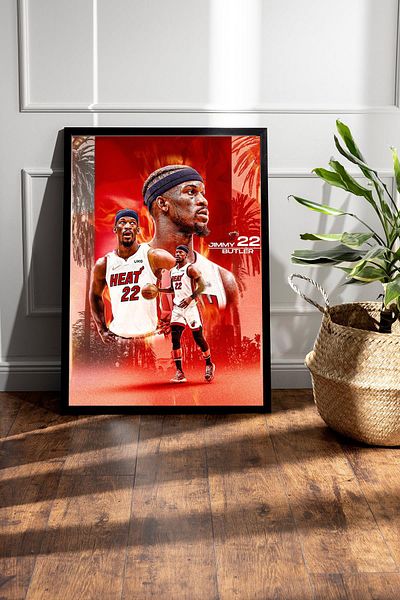 Saturn Pictură înrămată Jimmy Butler - Pictură poster NBA de baschet