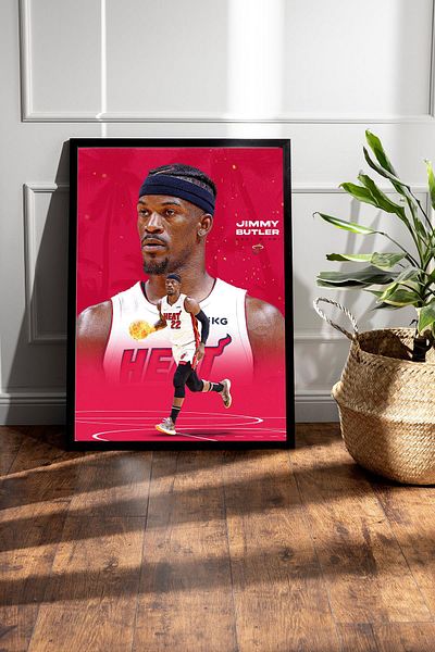 Saturn Pictură înrămată Jimmy Butler - Pictură poster NBA de baschet