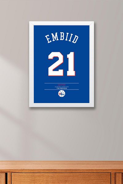 Saturn Επιτραπέζιο πλαίσιο Joel Embiid Jersey - NBA Philadelphia 76ers Jersey