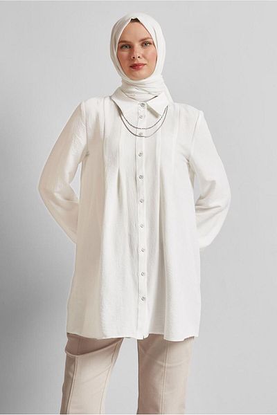 Alvina Shirt Collar Tunic 45496