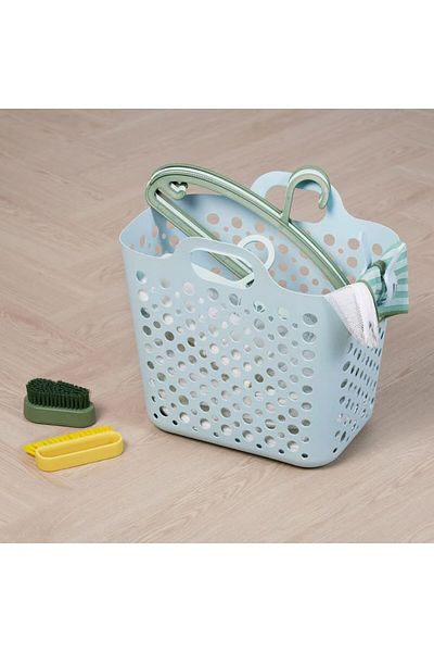 IKEA Flexible Laundry Basket, Blue, 24 L