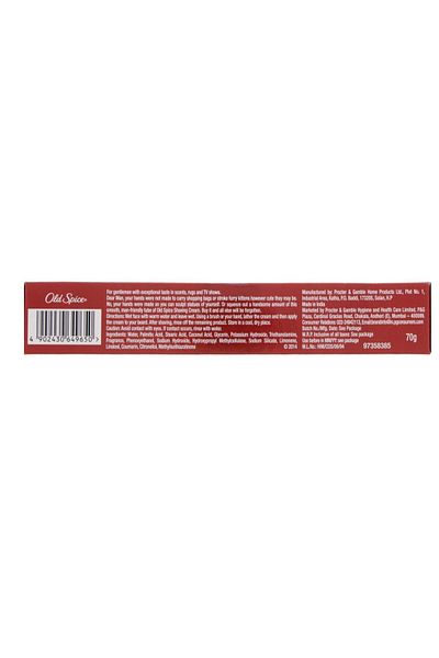 Old Spice Lather Shaving Cream Fresh Lime 70g | Smooth Shave & Refreshing Lime Scent