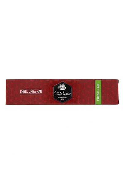 Old Spice Lather Shaving Cream Fresh Lime 70g | Smooth Shave & Refreshing Lime Scent