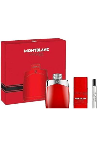 Montblanc Mont Blanc Legend Red (M) EDP 100ML + 7.5ML + 75G Deostick Set
