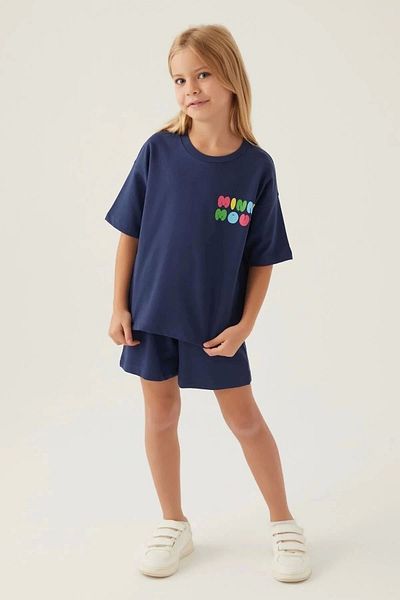 U.S. Polo Assn. Minnie mouse girl shorts set - dark indigo