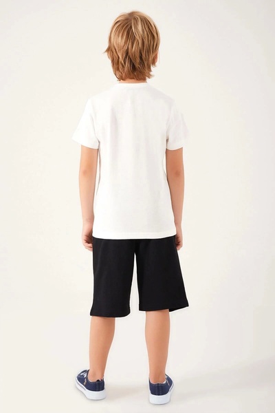 U.S. Polo Assn. ERKEK ÇOCUK BERMUDA TAKIM - KREM
