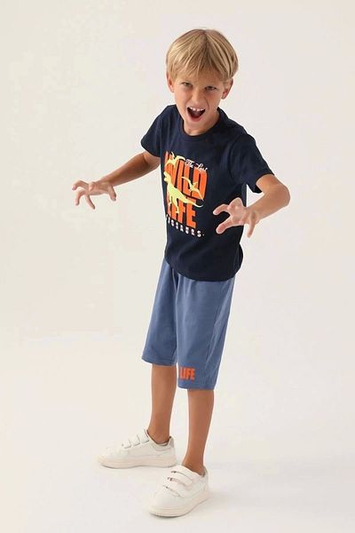 Rolypoly Boy's Capri Suit - Navy Blue