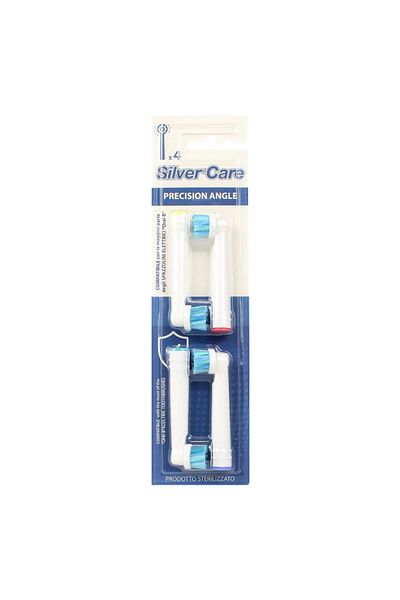 SILVER CARE Set 4 rezerve periuta dinti electrica rotativa compatibile Oral-B Precision Angle