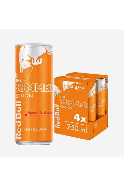 Red Bull Energy Drink Apricot Flavor 250ml ×4 pieces