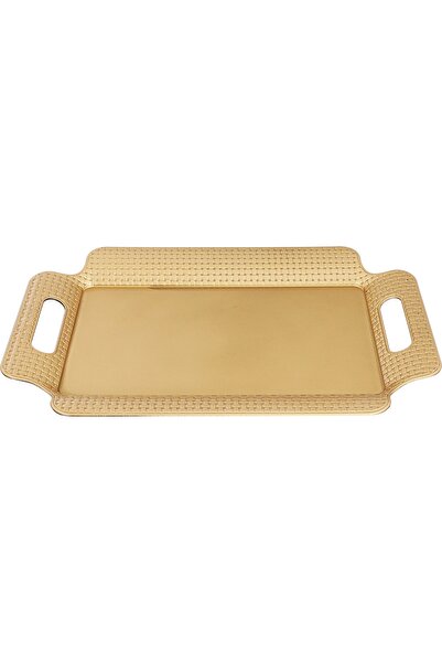 Generic صينية تقديم بلاستيكية من معرض السيف، 48 × 35 × 4.6 سم - أبيض