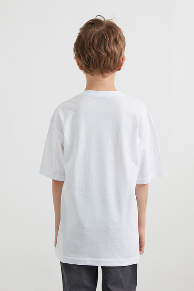 Fulla Moda Αγόρι μπλουζάκι με στάμπα Νέας Υόρκης και αρκουδάκι