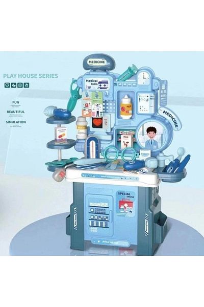 Toybox مجموعة لعب دور الطبيب للأطفال - مجموعة أدوات طبية مكونة من 42 قطعة