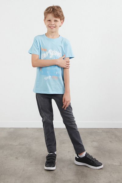 Fulla Moda Tricou pentru băiat, 100% bumbac, imprimat New York