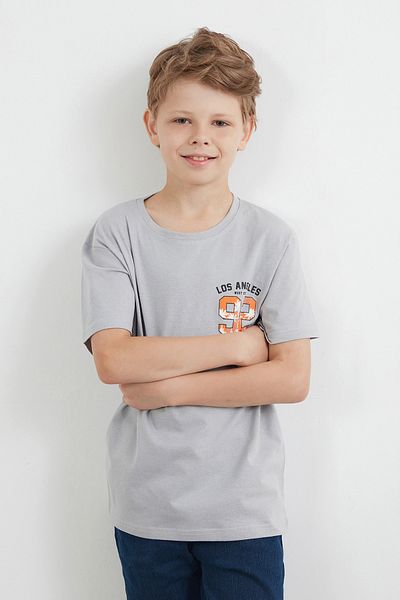 Fulla Moda Μπλουζάκι για αγόρι με στάμπα 92 μπροστά και πίσω