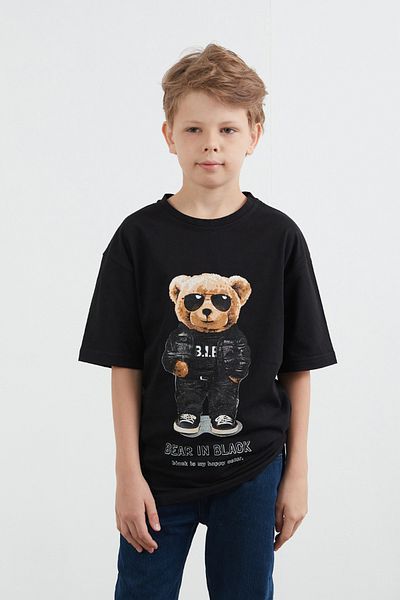 Fulla Moda Teddy Bear Printed Boys' T-Shirt