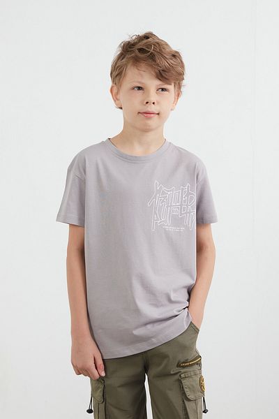 Fulla Moda Μπλουζάκι για αγόρι με στάμπα από 100% βαμβάκι