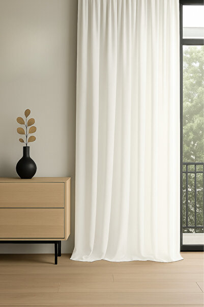 Monami 1. Sınıf Kalite Beyaz Saten Güneşlik Perde
